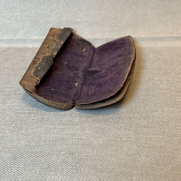 Lot 2 Antique 1900s Eyeglasses Gold Round Wire Frame Spectacles w/Case Edwardian - Picture 14 of 15